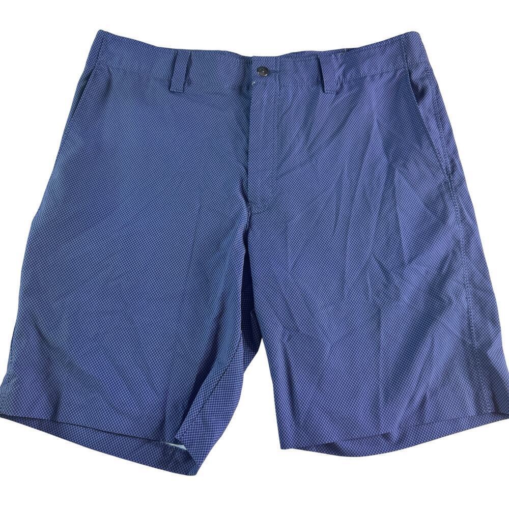 Callaway Golf Shorts Mens 36 Blue Micro Print Performance Stretch Lightweight